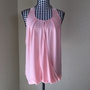 NWOT Sheer Peach Blouse